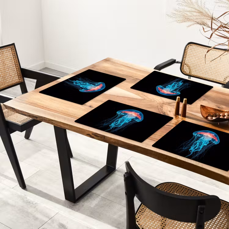 Kwal - Tentakels - Blauw - Licht Placemat vinyl groot -zzsfeer4_Kitchenyeah-website