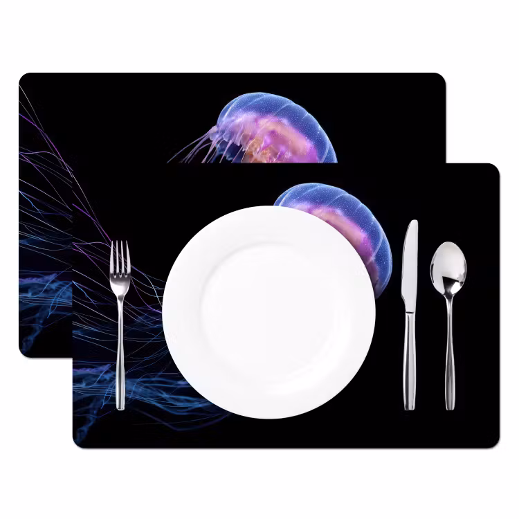 Kwal - Doorzichtig - Roze - Tentakels Placemat vinyl groot -zzsfeer2_Kitchenyeah-website