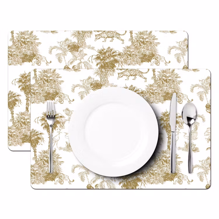 Oerwoud - Abstract - Beige Placemat vinyl groot 368 -zzsfeer2_Kitchenyeah-website