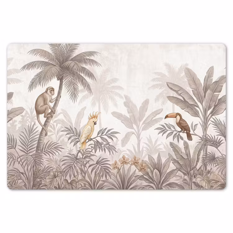 Jungle - Dieren - Palmbomen Placemat vinyl groot -zzsfeer1_Kitchenyeah-website