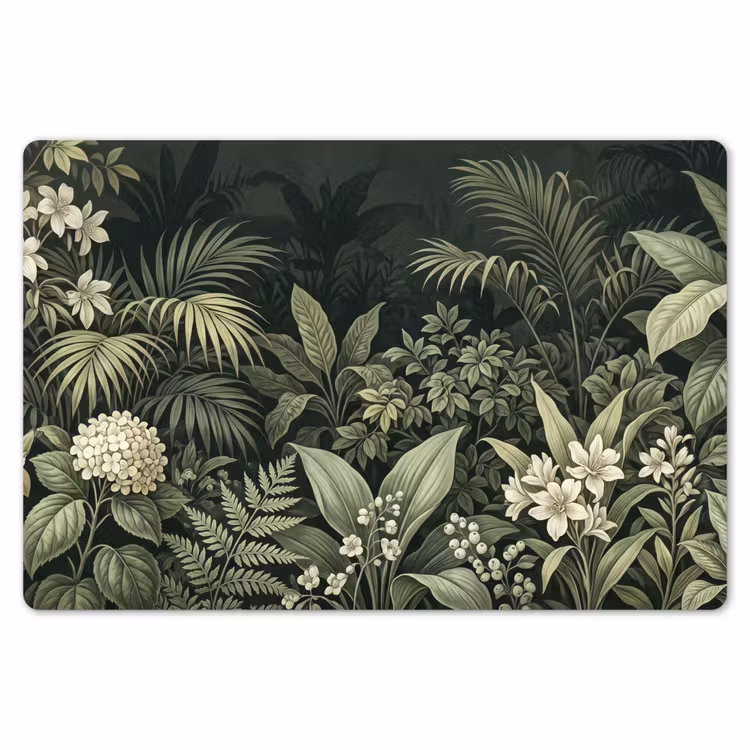 Jungle - Bladeren - Botanisch - Groen Placemat vinyl groot -zzsfeer1_Kitchenyeah-website