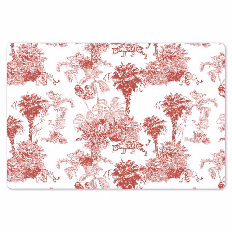 Jungle - Natuur - Rood Placemat vinyl groot 368 -zzsfeer1_Kitchenyeah-website