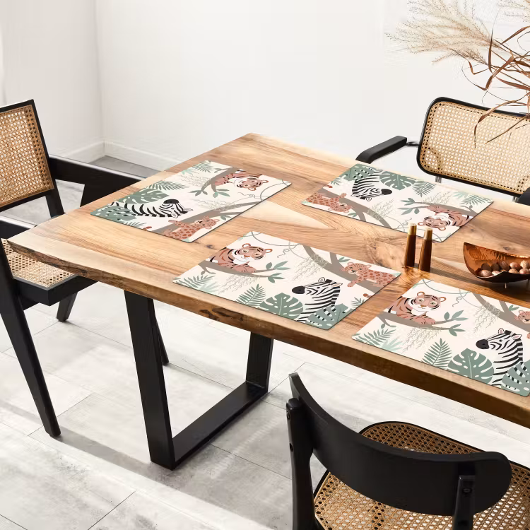 Jungle - Rustiek - Pastel Placemat vinyl groot -zzsfeer4_Kitchenyeah-website