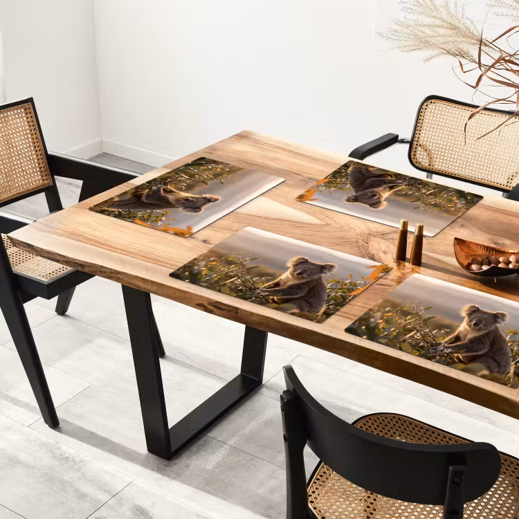Koala - Bladeren - Ochtendlicht Placemat vinyl groot -zzsfeer4_Kitchenyeah-website