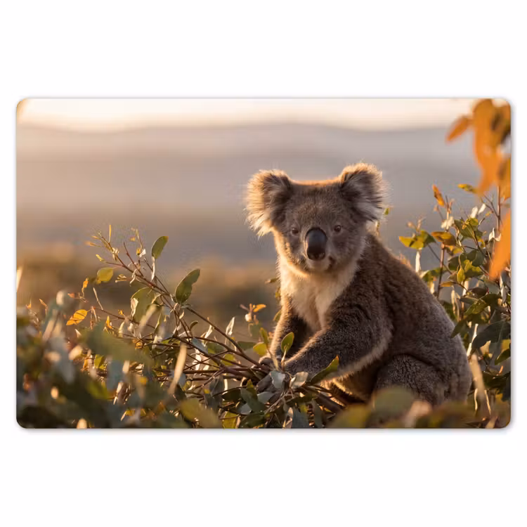 Koala - Bladeren - Ochtendlicht Placemat vinyl groot -zzsfeer1_Kitchenyeah-website