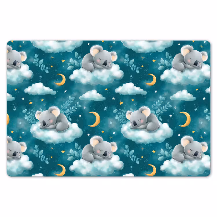 Koala's - Betoverend - Blauw Placemat vinyl groot 368 -zzsfeer1_Kitchenyeah-website