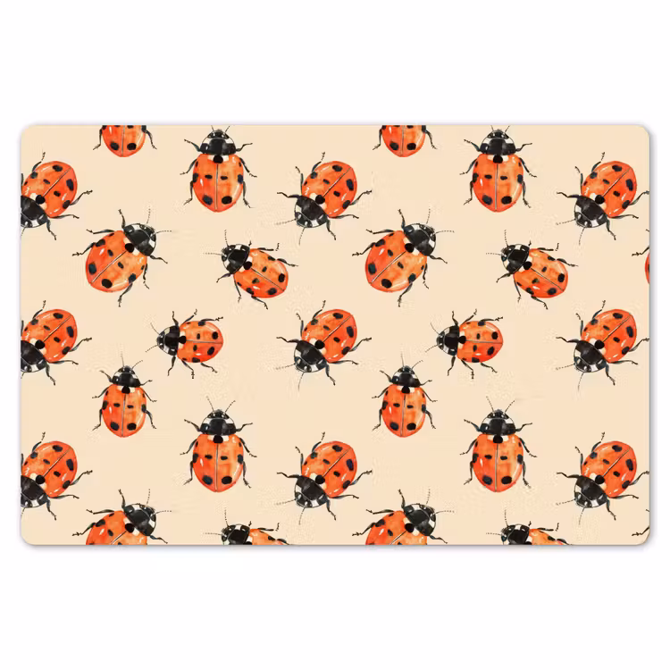 Lieveheersbeestjes - Patroon - Rood Placemat vinyl groot 368 -zzsfeer1_Kitchenyeah-website