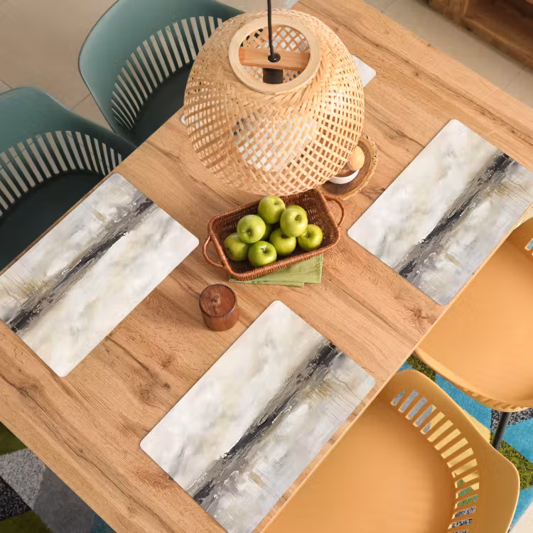 Landschap - Horizon - Natuur - Abstract - Neutraal Placemat vinyl groot -zzsfeer5_Kitchenyeah-website
