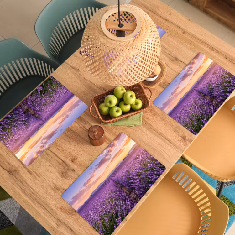 Lavendel - Veld - Natuur - Paars Placemat vinyl groot -zzsfeer5_Kitchenyeah-website