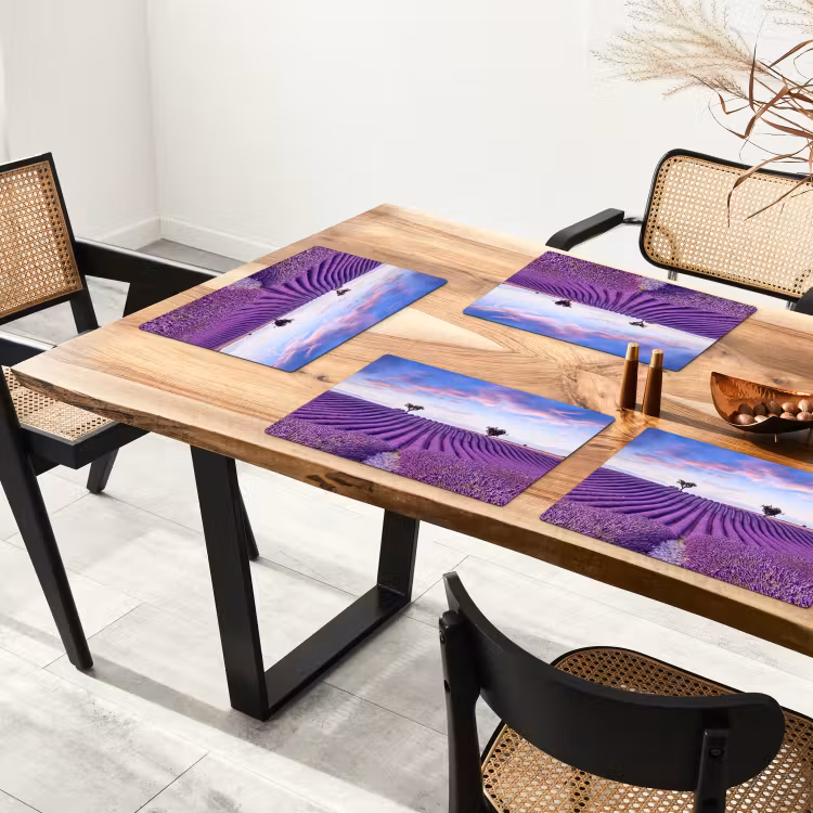Lavendel - Natuur - Paars - Bomen - Bloemen Placemat vinyl groot -zzsfeer4_Kitchenyeah-website