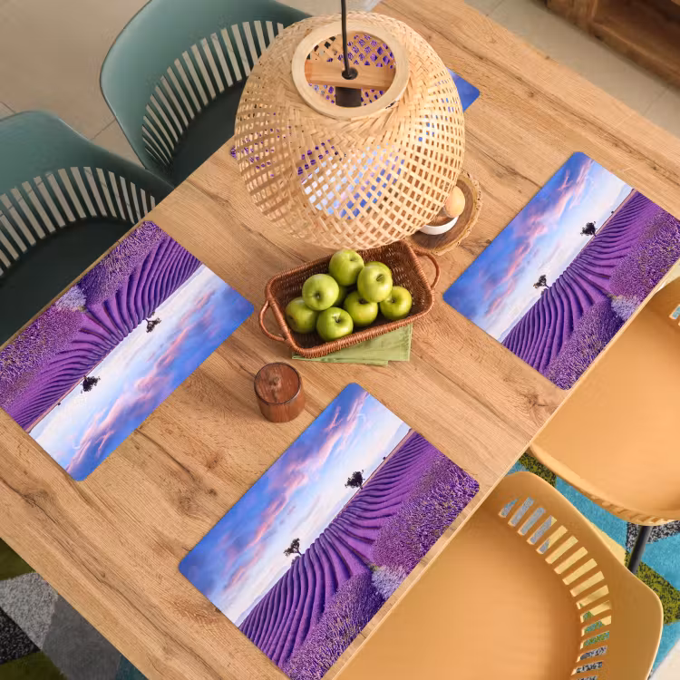 Lavendel - Natuur - Paars - Bomen - Bloemen Placemat vinyl groot -zzsfeer5_Kitchenyeah-website
