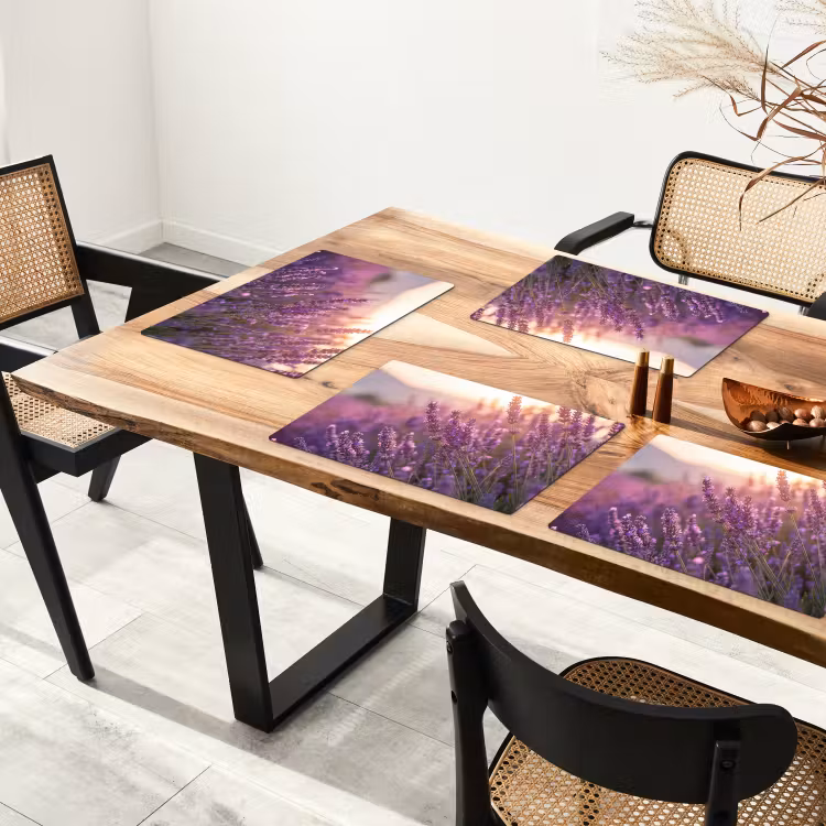 Lavendel - Paars - Zonlicht Placemat vinyl groot -zzsfeer4_Kitchenyeah-website