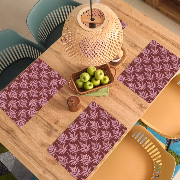 Blad - Patroon - Paars Placemat vinyl groot 368 -zzsfeer5_Kitchenyeah-website