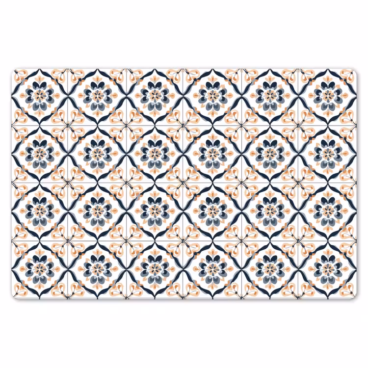 Bladvorm - Patroon - Kleurrijk Placemat vinyl groot 368 -zzsfeer1_Kitchenyeah-website
