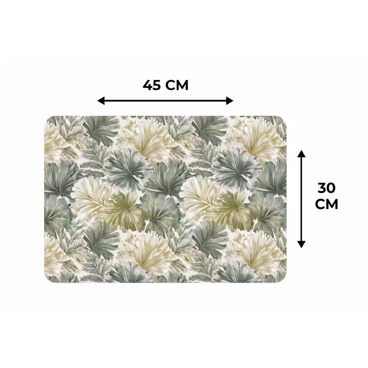 Bladeren - Botanisch - Groen Placemat vinyl groot 368 -specs