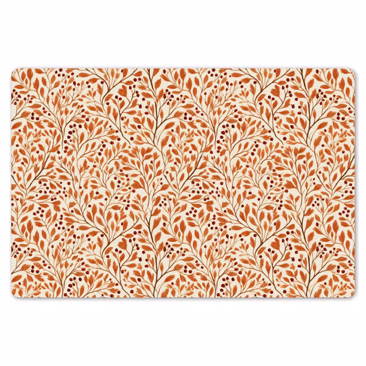 Bladeren - Botanisch - Terracotta Placemat vinyl groot 368 -zzsfeer1_Kitchenyeah-website