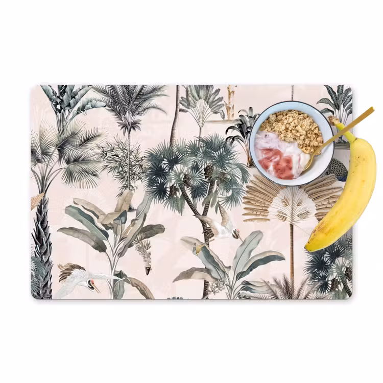 Bladeren - Monstera - Jungle - Tropical Placemat vinyl groot -zzzproduct_Kitchenyeah-website