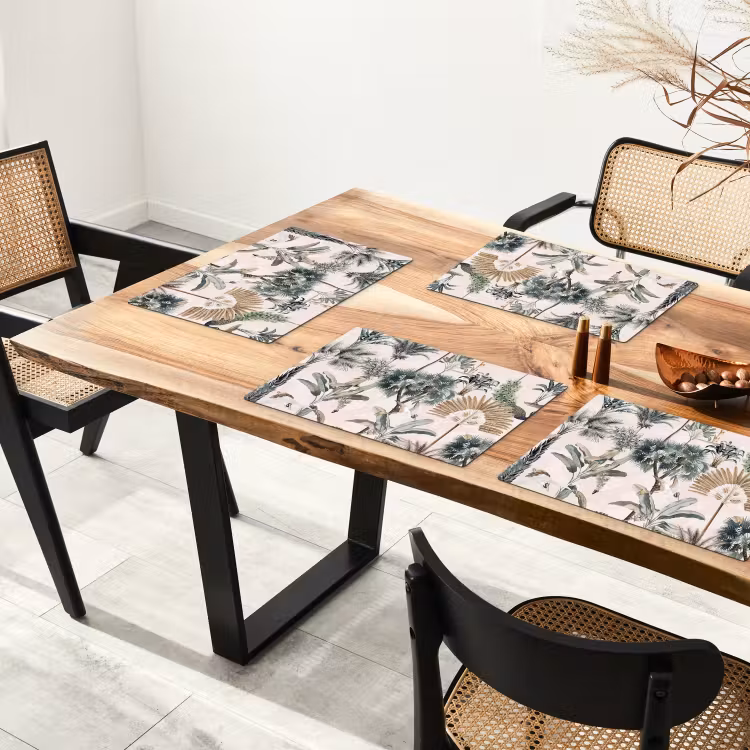 Bladeren - Monstera - Jungle - Tropical Placemat vinyl groot -zzsfeer4_Kitchenyeah-website