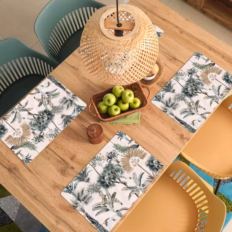 Bladeren - Monstera - Jungle - Tropical Placemat vinyl groot -zzsfeer5_Kitchenyeah-website
