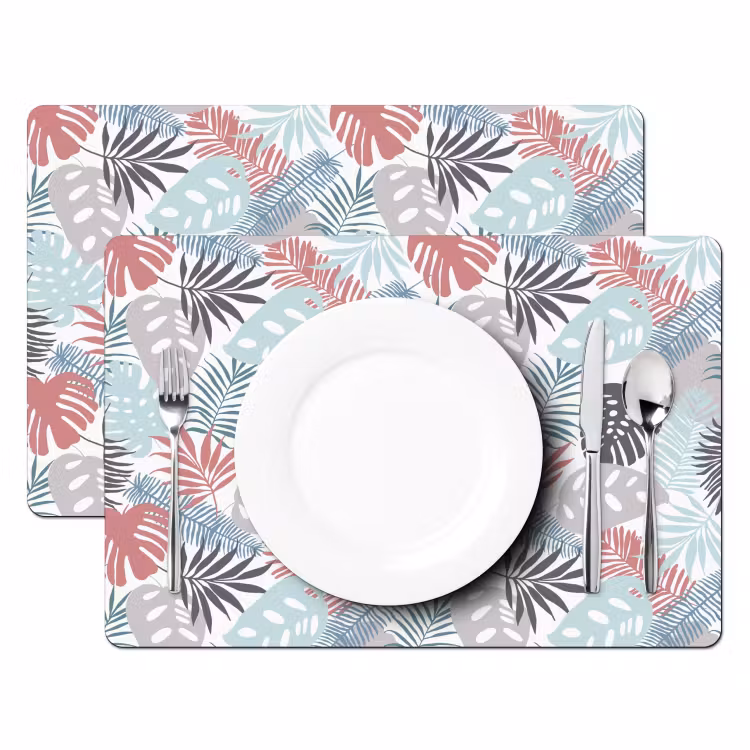 Inductie beschermer - Bladeren - Pastel - Jungle - Afdekplaat voor kookplaat Placemat vinyl groot -zzsfeer2_Kitchenyeah-website