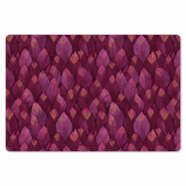 Bladeren - Patroon - Burgundy Placemat vinyl groot 368 -zzsfeer1_Kitchenyeah-website