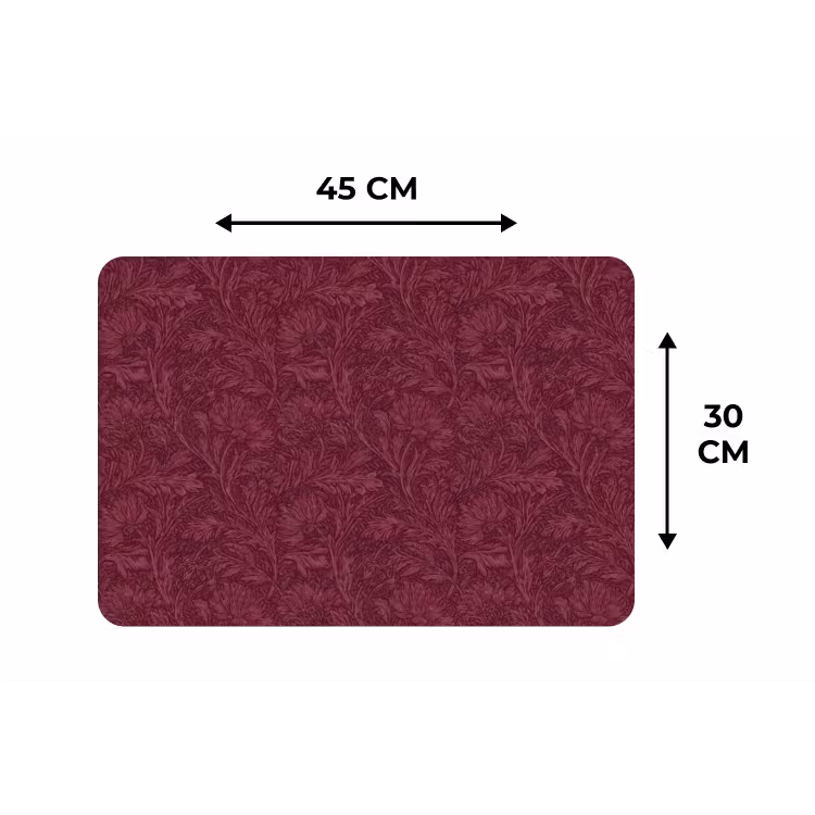 Bladeren - Patroon - Paars Placemat vinyl groot 368 -specs