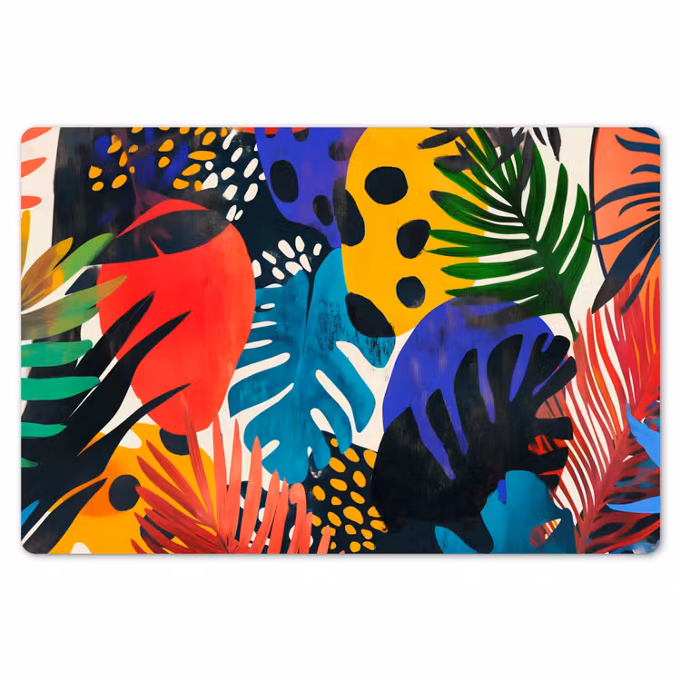 Bladeren - Vormen - Abstract - Kleurrijk Placemat vinyl groot -zzsfeer1_Kitchenyeah-website
