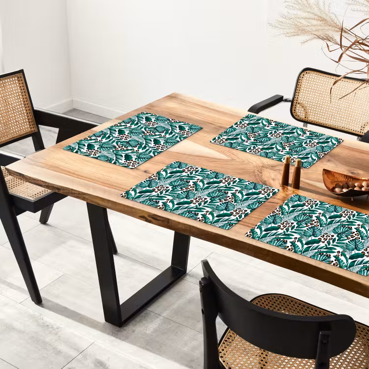Bladeren - Tropisch - Jungle Placemat vinyl groot -zzsfeer4_Kitchenyeah-website