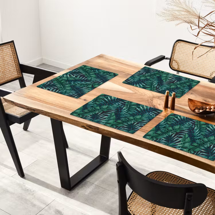 Bladeren - Tropical - Jungle Placemat vinyl groot -zzsfeer4_Kitchenyeah-website