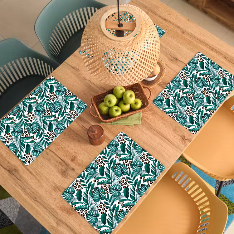 Bladeren - Tropisch - Jungle Placemat vinyl groot -zzsfeer5_Kitchenyeah-website