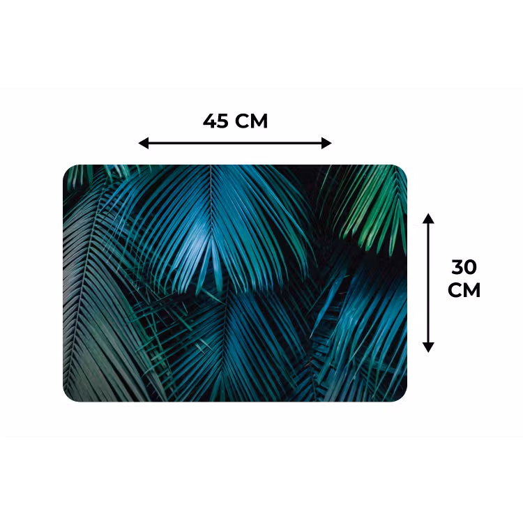Bladeren - Tropisch - Jungle Placemat vinyl groot -specs