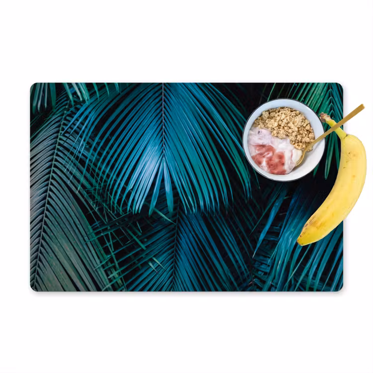 Bladeren - Tropisch - Jungle - Natuur Placemat vinyl groot -zzzproduct_Kitchenyeah-website
