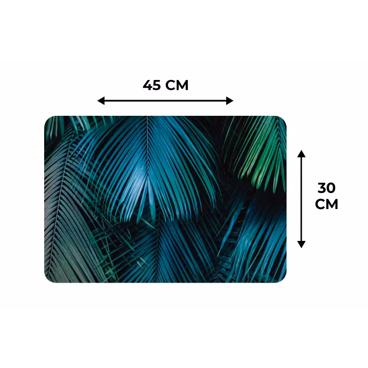 Bladeren - Tropisch - Jungle - Natuur Placemat vinyl groot -specs