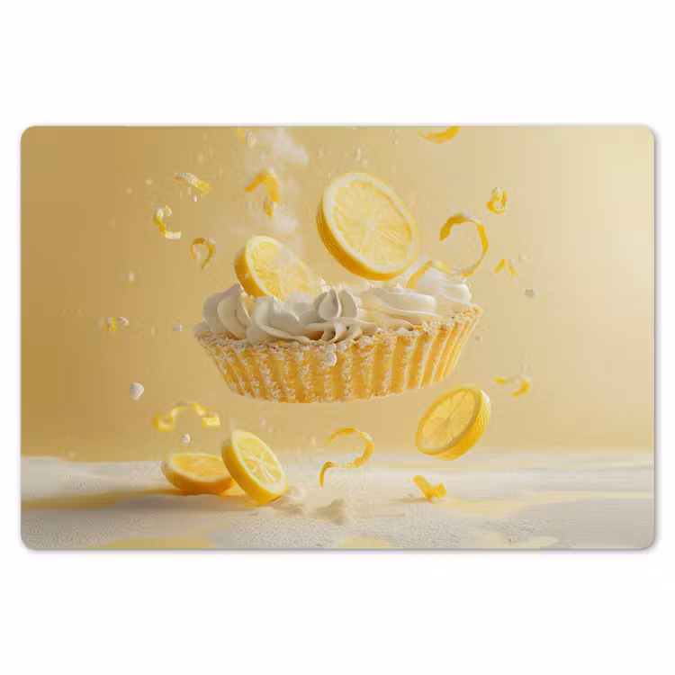 Citroen - Taart - Eten - Geel Placemat vinyl groot -zzsfeer1_Kitchenyeah-website