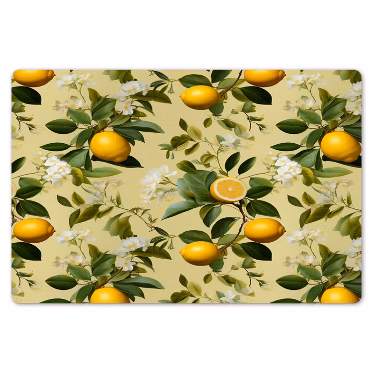Citroen - Groen - Bloesem Placemat vinyl groot 368 -zzsfeer1_Kitchenyeah-website