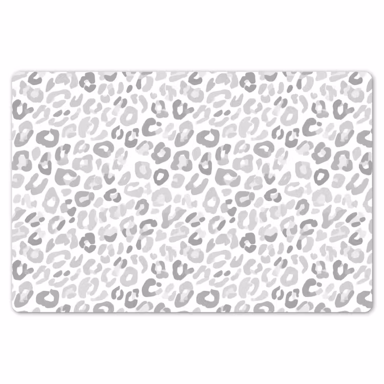 Luipaard - Motief - Grijs Placemat vinyl groot 368 -zzsfeer1_Kitchenyeah-website