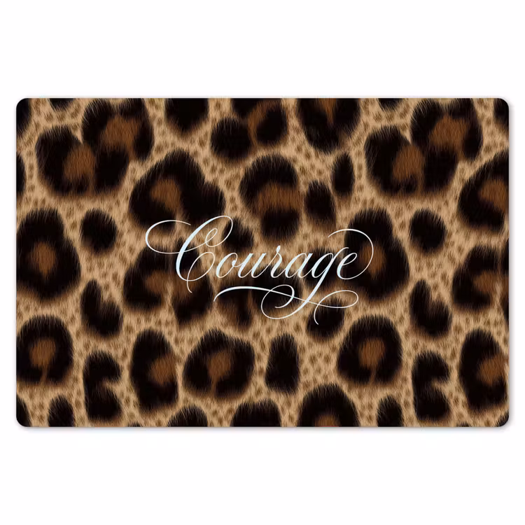 Luipaardprint - Bruin - Courage - Sierlijk Placemat vinyl groot -zzsfeer1_Kitchenyeah-website