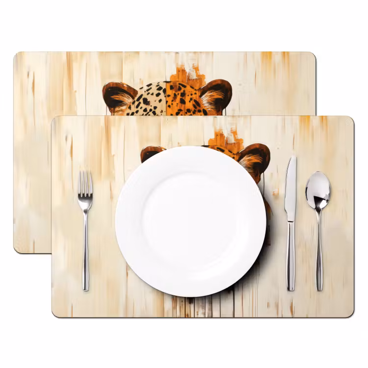 Luipaard - Symmetrisch - Strepen Placemat vinyl groot -zzsfeer2_Kitchenyeah-website