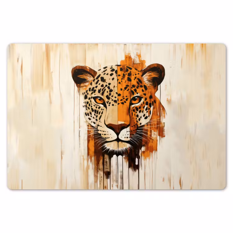 Luipaard - Symmetrisch - Strepen Placemat vinyl groot -zzsfeer1_Kitchenyeah-website