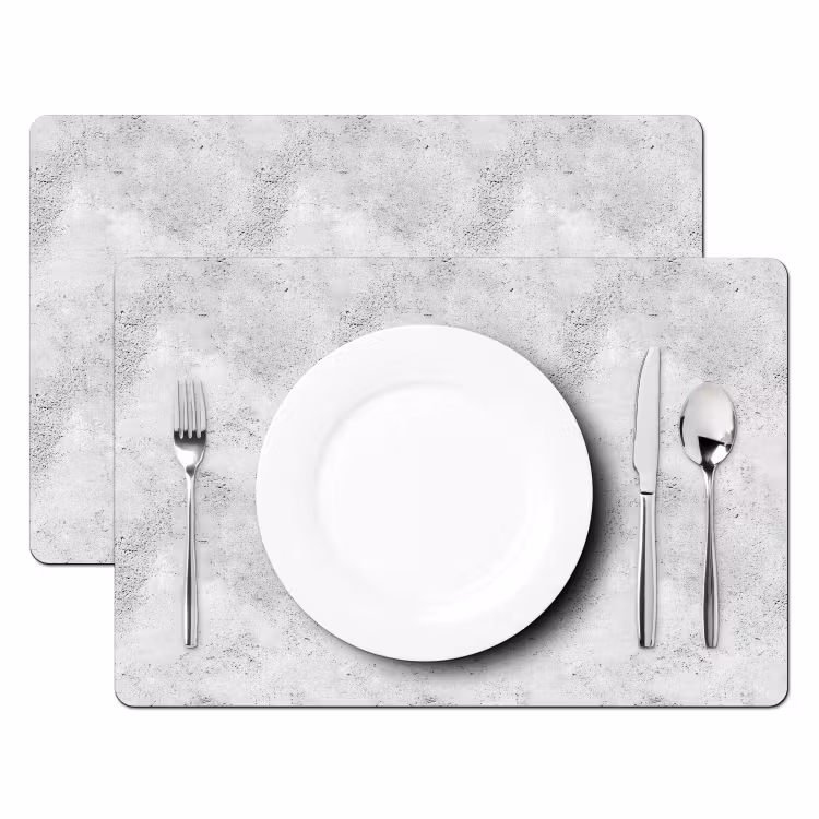 Lichtgrijs - Ruw - Subtiel Placemat vinyl groot 368 -zzsfeer2_Kitchenyeah-website