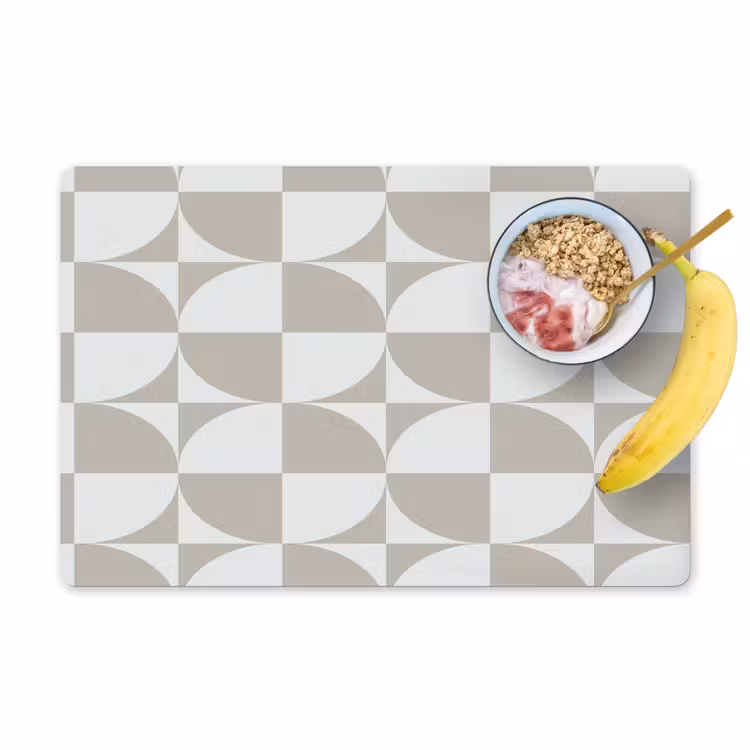 Lichtgrijs - Wit - Vierkant - Rond Placemat vinyl groot 368 -zzzproduct_Kitchenyeah-website