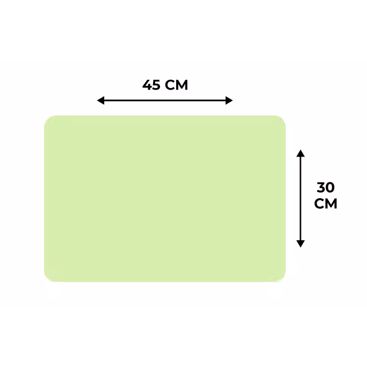 Light - Lime - Groen Placemat vinyl groot 368 -specs