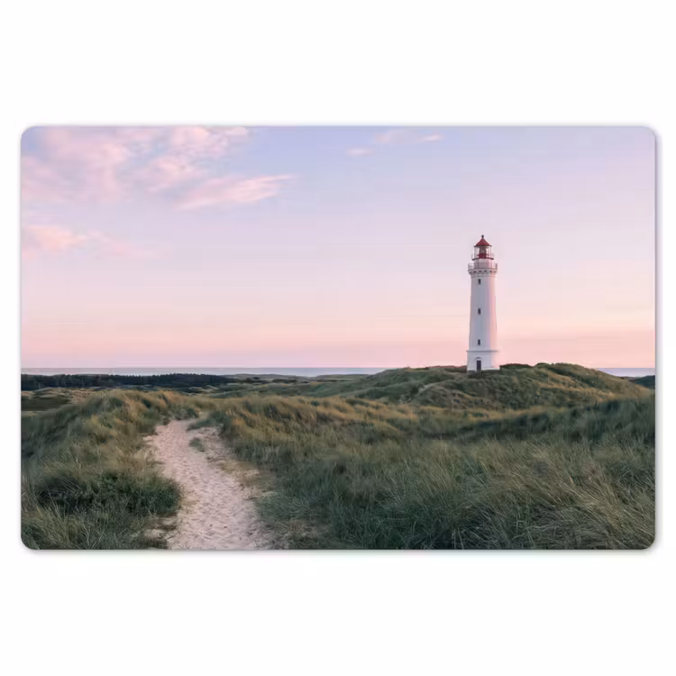 Vuurtoren - Duinlandschap - Zee Placemat vinyl groot -zzsfeer1_Kitchenyeah-website