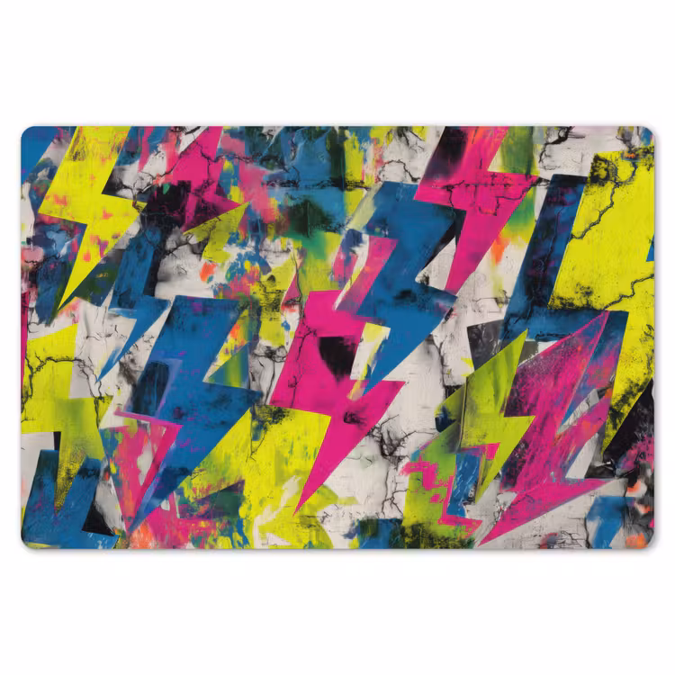 Bliksemschichten - Patroon - Marmer - Kleuren Placemat vinyl groot -zzsfeer1_Kitchenyeah-website