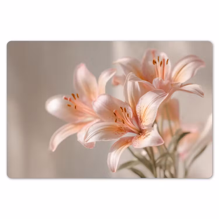Lelies - Meeldraden - Roze - Wazig Placemat vinyl groot -zzsfeer1_Kitchenyeah-website