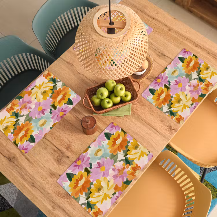 Lelies - Aquarel - Pastel Placemat vinyl groot 368 -zzsfeer5_Kitchenyeah-website