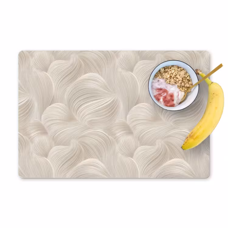 Lijnen - Waaier - Beige Placemat vinyl groot 368 -zzzproduct_Kitchenyeah-website