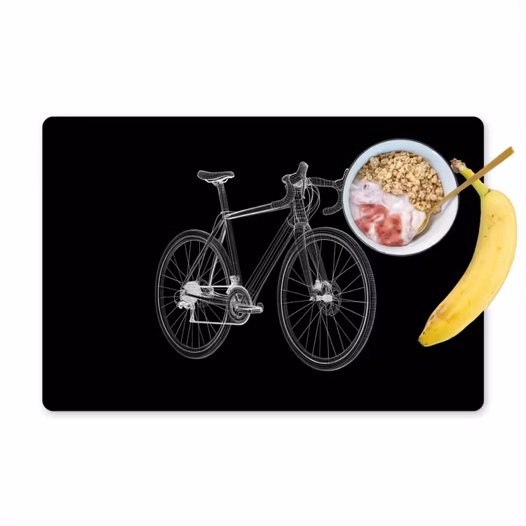 Lijnen - Illustratie - Wit Placemat vinyl groot -zzzproduct_Kitchenyeah-website