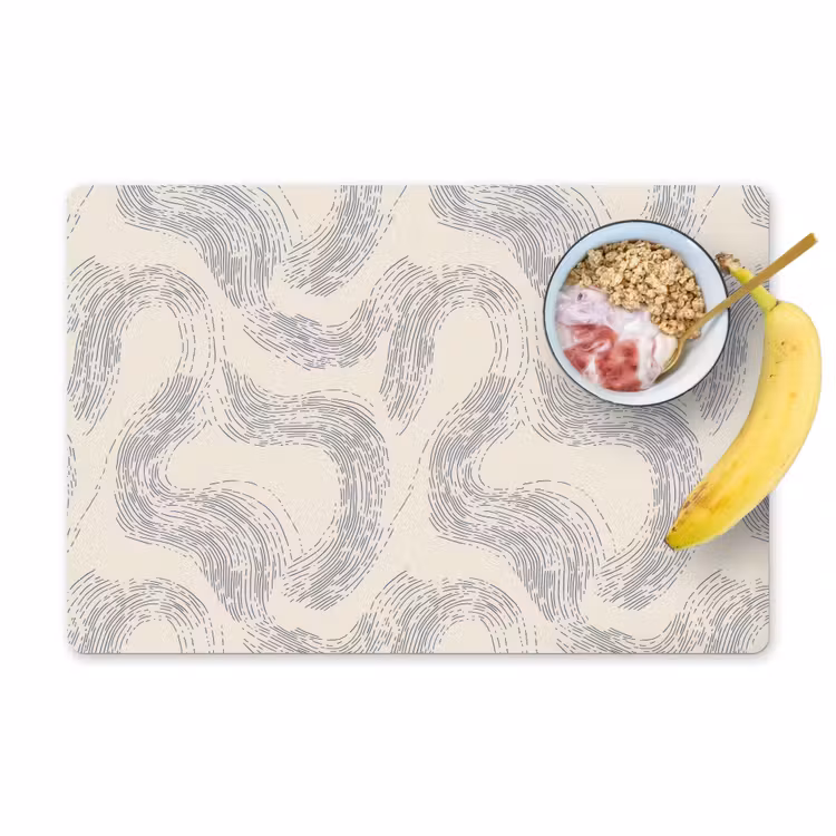 Lijnen - Patroon - Beige - Minimalistisch Placemat vinyl groot 368 -zzzproduct_Kitchenyeah-website