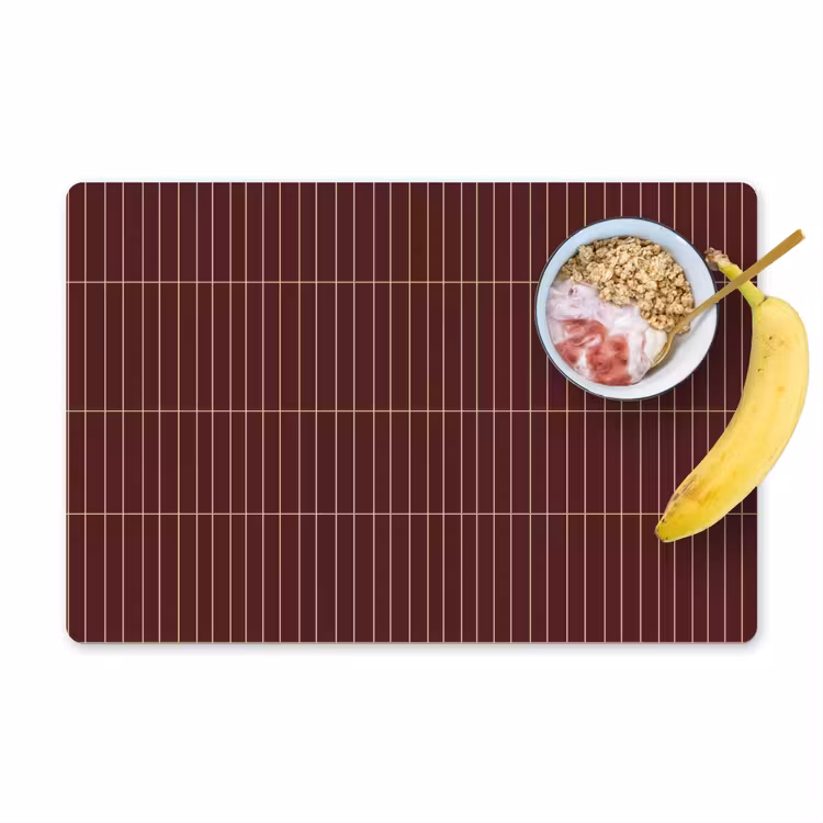 Lijnen - Patroon - Bordeaux Placemat vinyl groot 368 -zzzproduct_Kitchenyeah-website